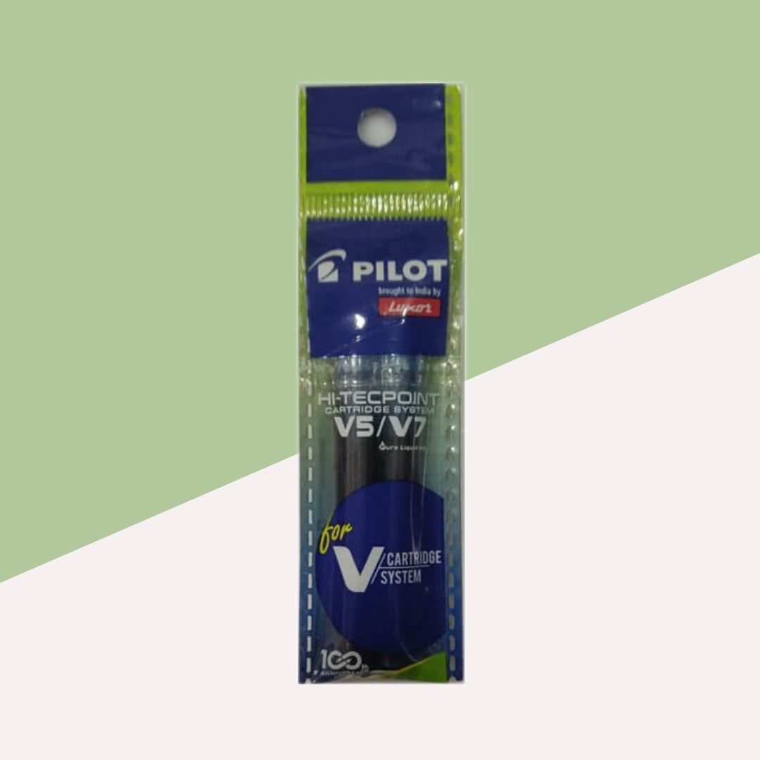 Pilot V5/V7 Ink Cartridge â€“ Green ( Pack of 2 )