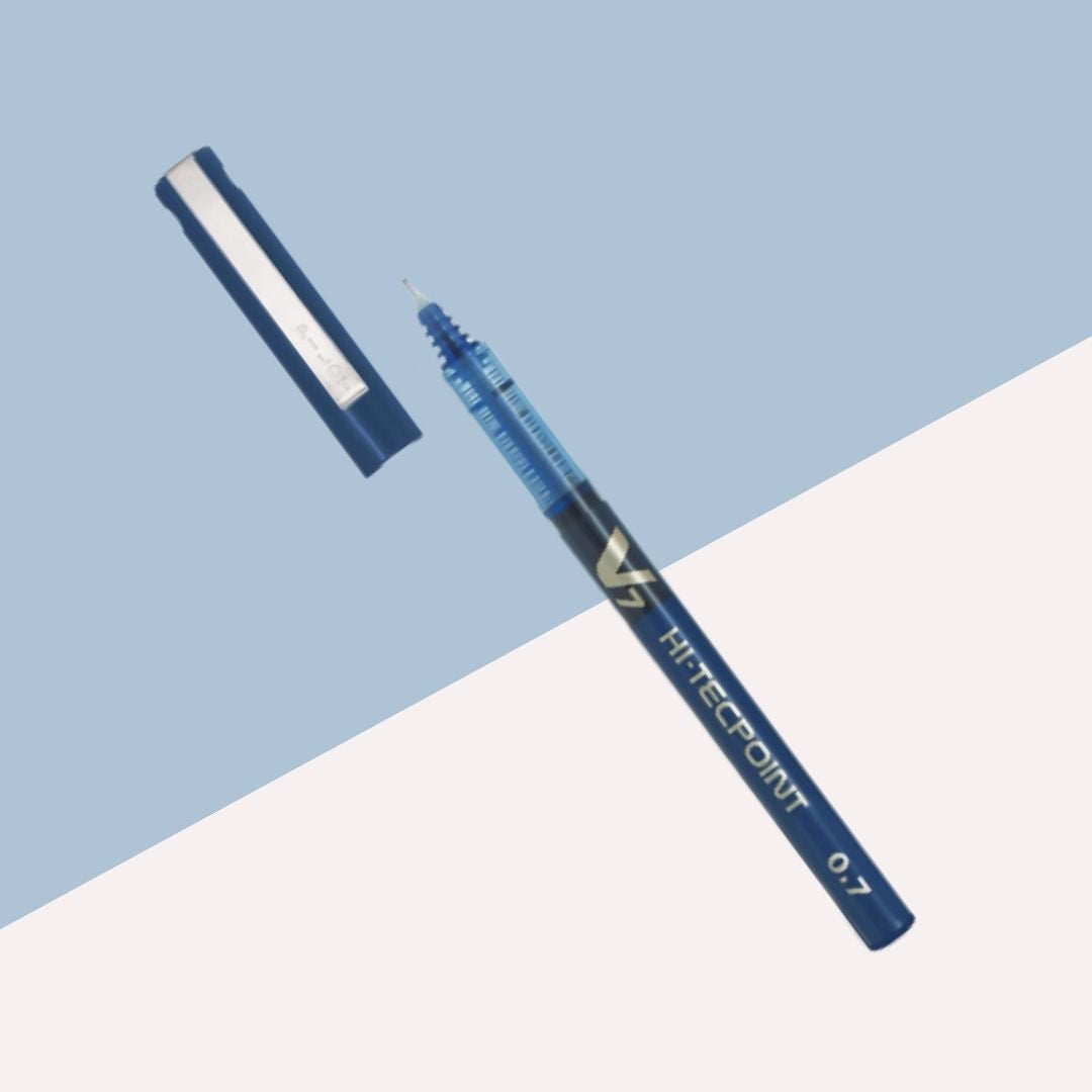 Pilot V7 Hitech Point Gel Pen â€“ Blue ( Pack of 1 )