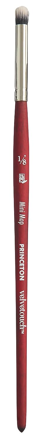 Princeton Velvetouch Short Handle Mini Mop Paintbrush (1/8 Inches)