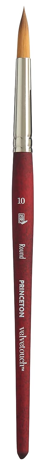 Princeton Velvetouch Short Handle Round Paintbrush (No 6)