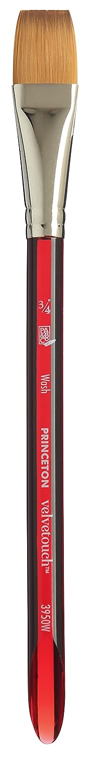 Princeton Velvetouch Short Handle Wash Paintbrush (1/2 Inches)